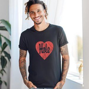 Hole Retro Heart Logo T Shirt Courtney Love Rock Band Concert Tour 1